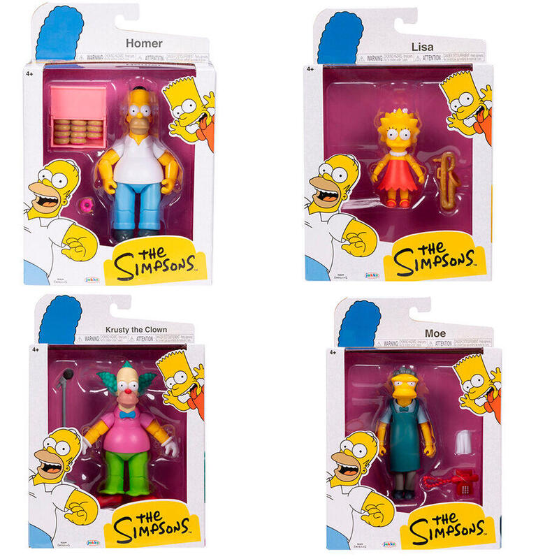 Figura Pack De 6 Unidades Los Simpsons 13cm Surtido