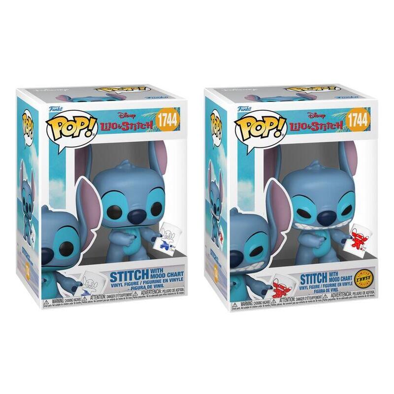 Figura Pack De 6 Unidades Pop Disney Lilo & Stitch - Stitch With Mood Chart 5 + 1 Chase