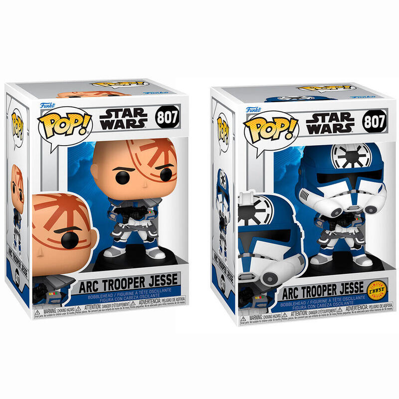 Figura Pack De 6 Unidades Pop Star Wars Arc Trooper Jesse 5 + 1 Chase