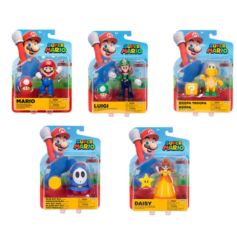 Figura Pack De 6 Unidades Wave 41 Super Mario Bros 10cm Surtido
