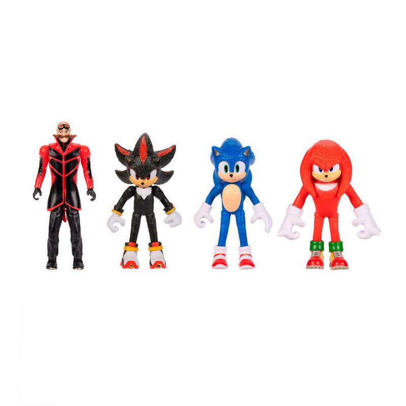 Figura Pack De 8 Unidades La Pelicula Sonic 3 7cm Surtido