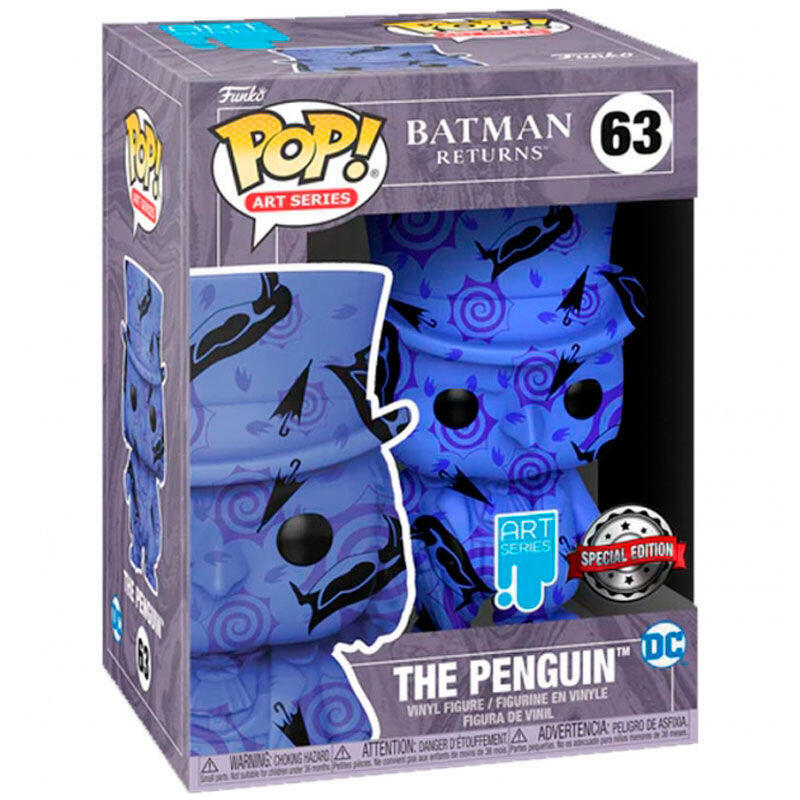 Figura Pop Dc Comics Batman Return The Penguin Artist + Case Exclusive