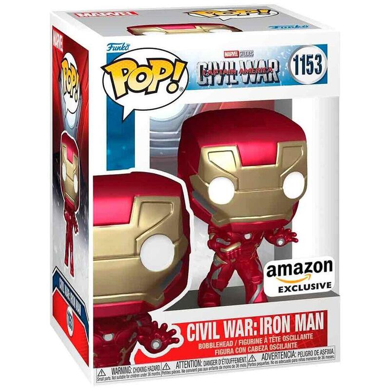 Figura Pop Marvel Civil War Captain America - Civil War Iron Man Exclusive