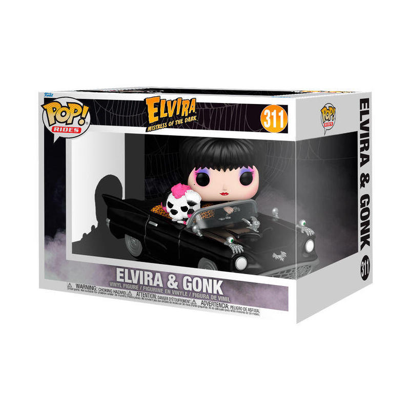 Figura Pop Rides Deluxe Elvira Mistress Of The Dark Elvira & Gonk