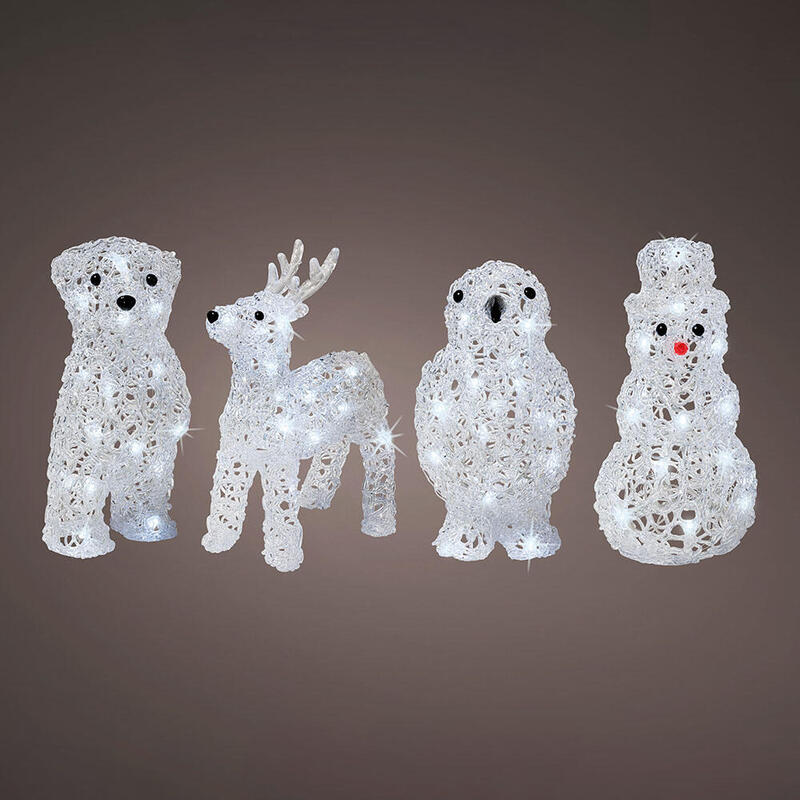Figuras Navideñas De Animales Para Exterior Modelos Surtidos 491031