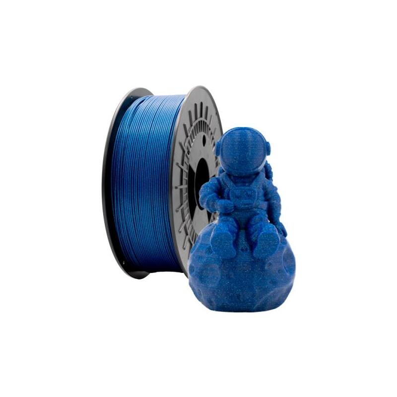Filamento 3d Pla Glitter - Diametro 1.75mm - Bobina 1kg - Azul