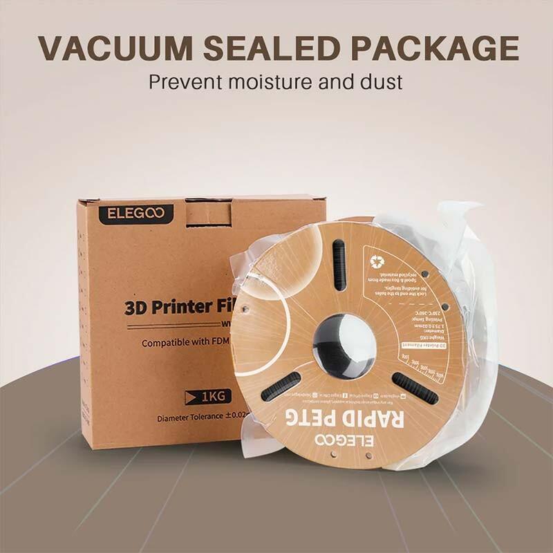 Elegoo Rapid Petg Blanco Para Impresoras 3d Fdm - Filamento 1.75mm Bobina De 1kg