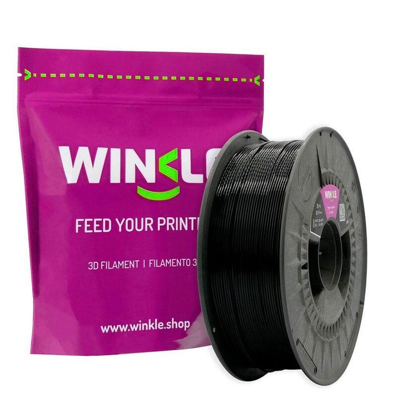 Filamento Negro Azabache Winkle Petg Estandar 1.75mm Impresora 3d 1 Kg