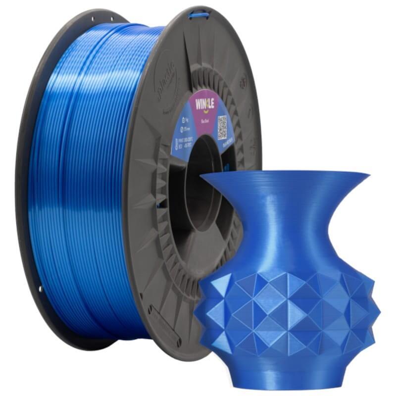 Filamento Winkle Pla Silk 1.75mm Acero Azulado 1kg
