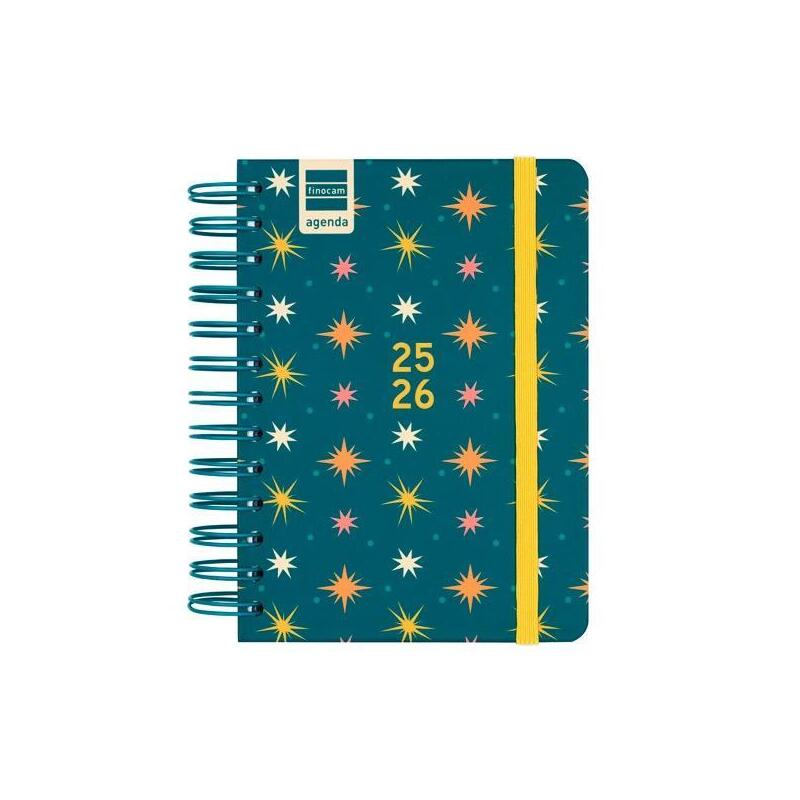 Finocam Agenda Cosmo Para Estudiantes Espiral Doble 8º 1dp Stars 2025-2026