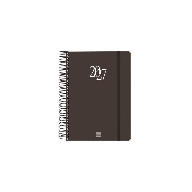 Finocam Agenda Espiral My E10-155x212mm 1dp Tapa Dura Negro 2026