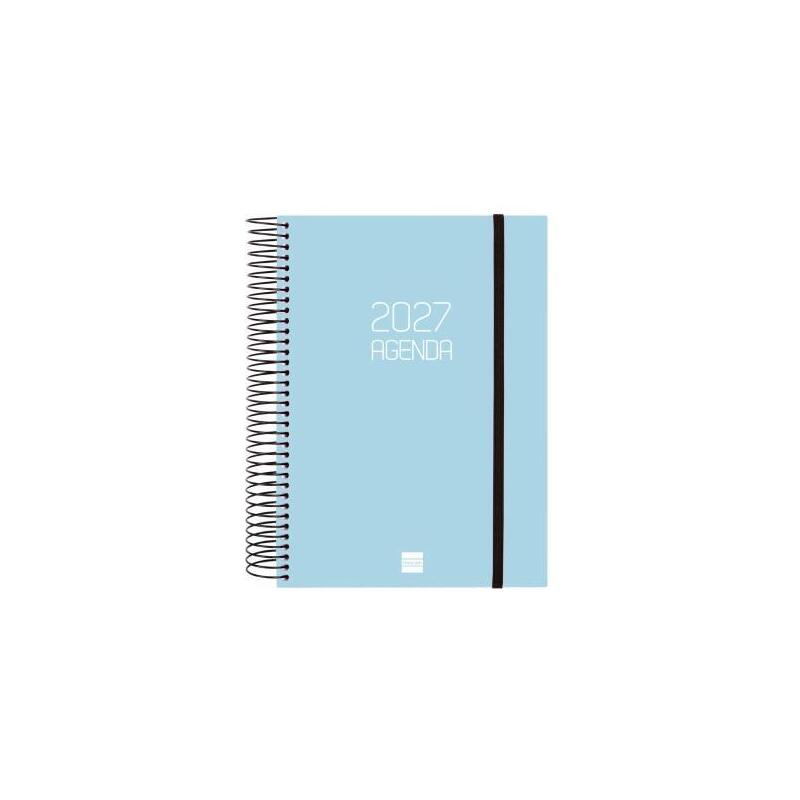 Finocam Agenda Espiral Opaque E10-155x212mm 1dp Tapa Pp Celeste 2027