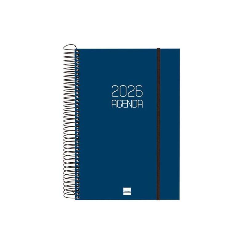 Finocam Agenda Espiral Opaque E11-165x242mm 1dp Tapa Pp Azul 2026
