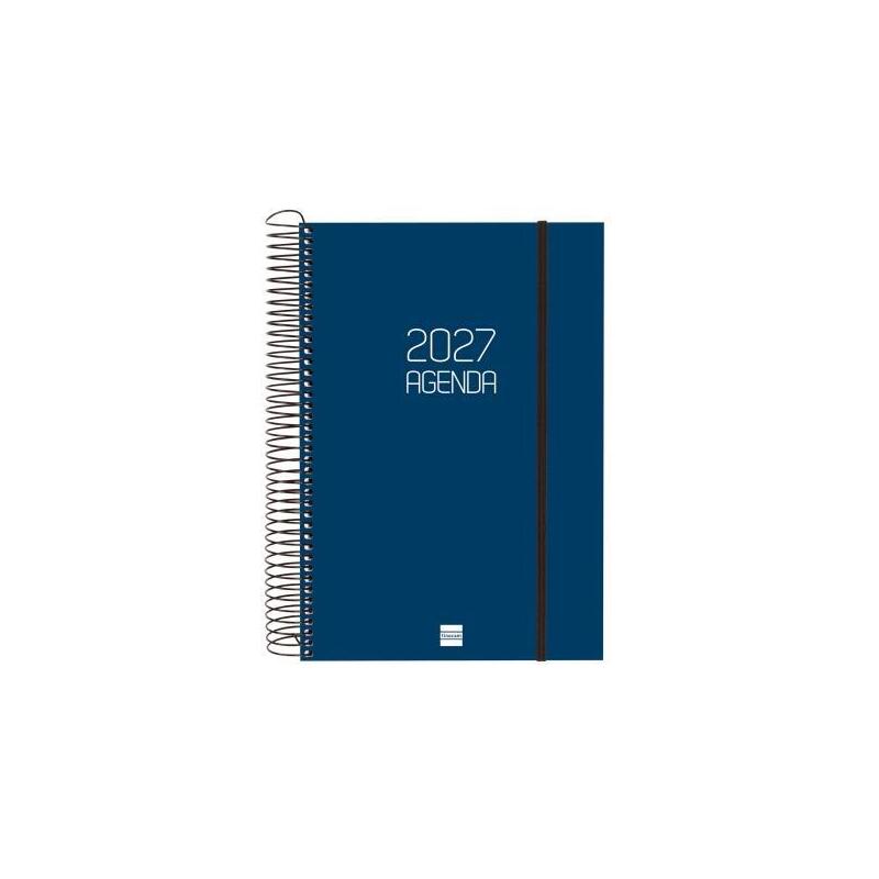 Finocam Agenda Espiral Opaque E11-165x242mm 1dp Tapa Pp Azul 2027