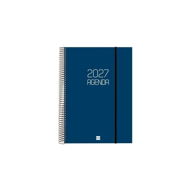 Finocam Agenda Espiral Opaque E40-210x297mm 1dp Tapa Pp Azul 2027