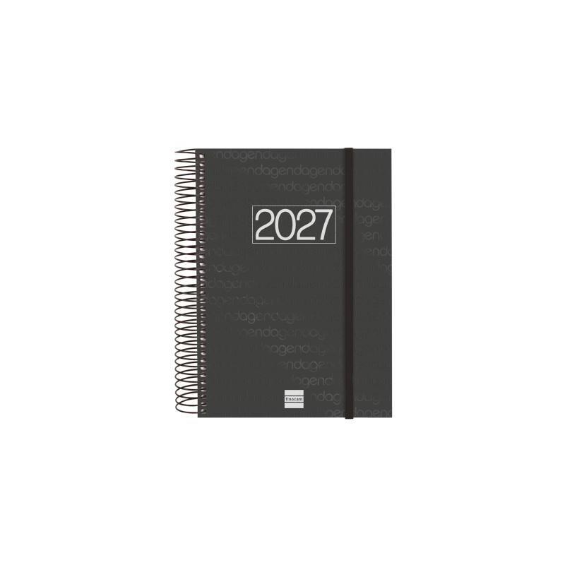 Finocam Agenda Espiral Year E10-155x212mm 1dp Tapa Pp Negro 2027
