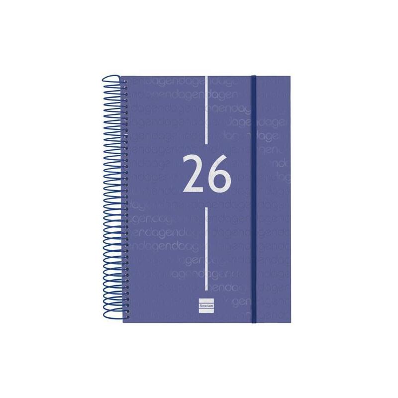 Finocam Agenda Espiral Year E11-165x242mm 1dp Tapa Pp Azul 2026