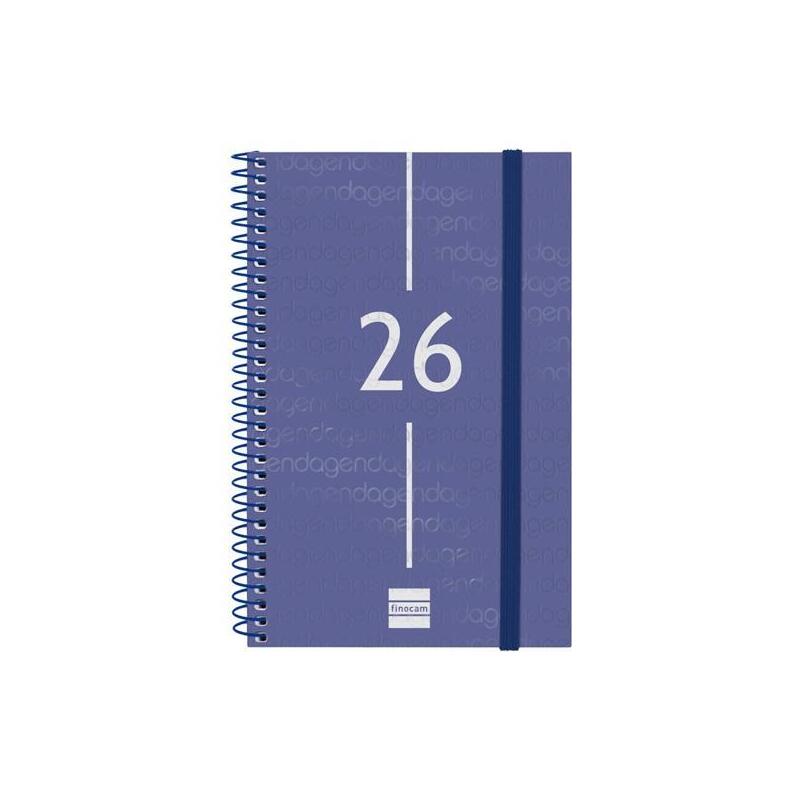 Finocam Agenda Espiral Year E5-117x181mm Svh Tapa Pp Azul 2026