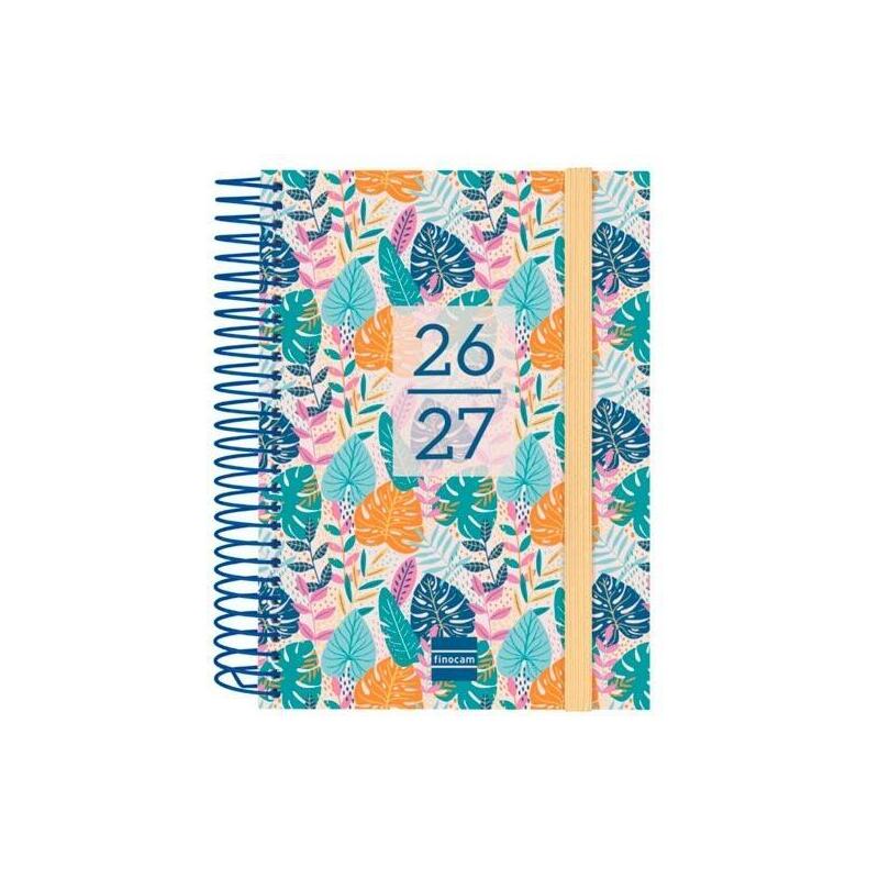 Finocam Agenda Secundaria Para Estudiantes Espiral 8º-120x164mm 1dp Tropical Curso 2026-2027