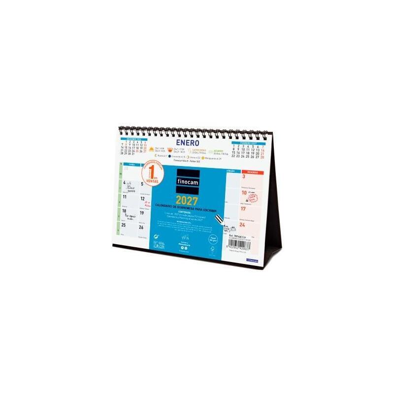 Finocam Calendario De Sobremesa Para Escribir S-210x150mm Mv Color 2027