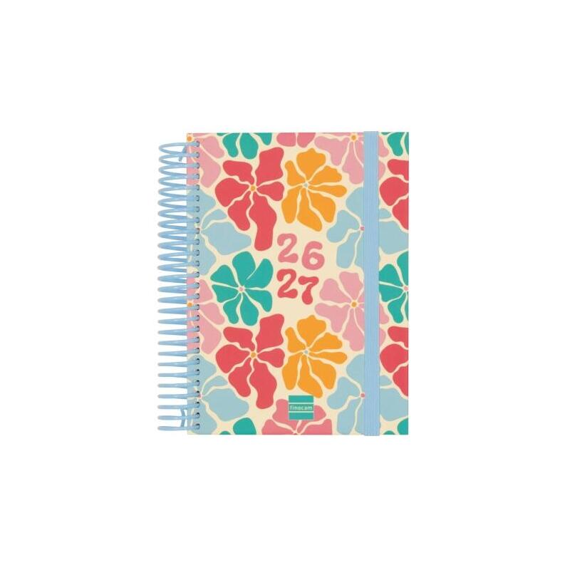 Finocam Diva Agenda Escolar 26/27 - 1 Dia Por Pagina - Formato 8º - 120x164mm - Tapas De Carton Forrado - Papel De