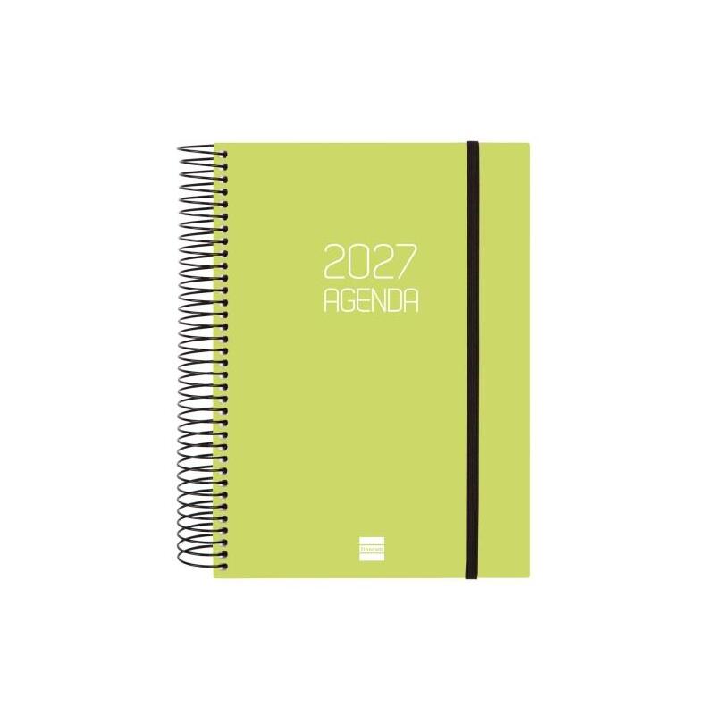 Finocam Espiral Basics Opaque Agenda - Anual 2027 - 1 Dia Por Pagina - Formato E10 - 155x212mm - Espiral - Tapa De
