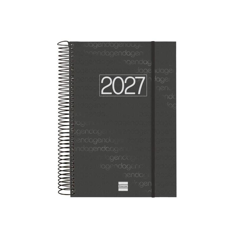 Finocam Espiral Basics Year Agenda - Anual 2027 - 1 Dia Por Pagina - Formato E11 - 165x242mm - Espiral - Tapa De
