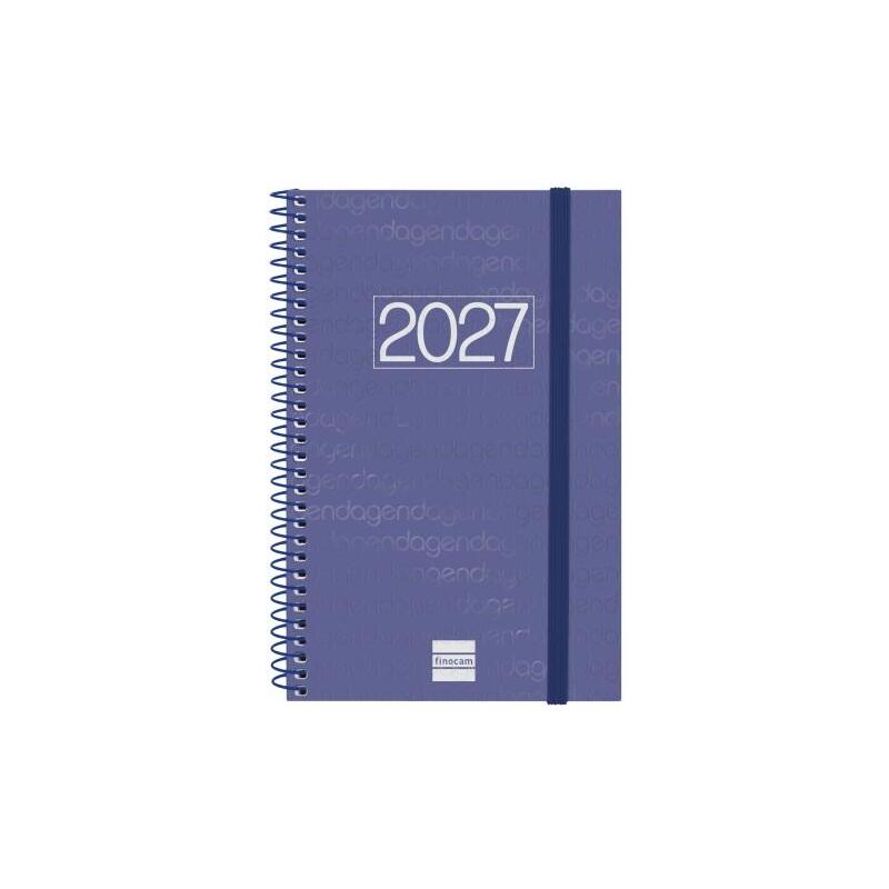 Finocam Espiral Basics Year Agenda - Anual 2027 - Semana Vista Horizontal - Formato E5 - 117x181mm - Espiral - Tapa De