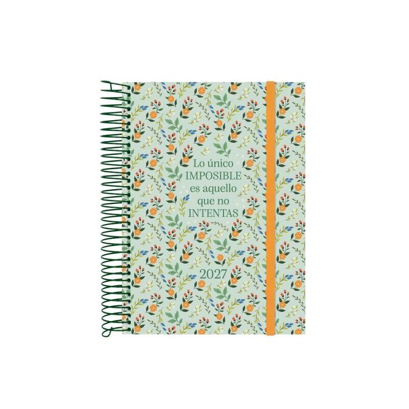 Finocam Trendy Design Collection Imposible Agenda - Anual 2027 - 1 Dia Por Pagina - Formato E10 - 155x212mm - Espiral -