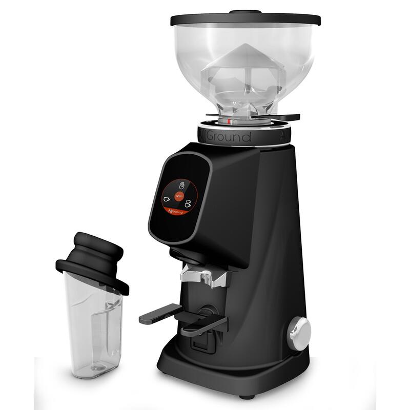 Fiorenzato Allground Molinillo De Café Negro Vanta Mate, Dark-T Titan Mecanismo De Molienda