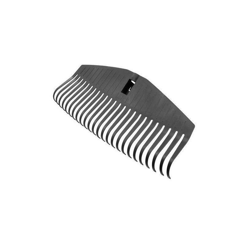 Fiskars Cabezal De Rastrillo, 25 Dientes, Conectable Con El Mango Solid De Fiskars, Ancho: 51,1 Cm, Dientes De Plástico, Negro, L, Solid, 1014915