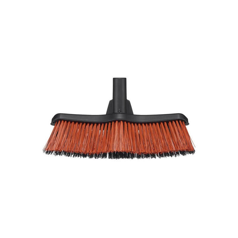 Fiskars Escoba Multiusos Solid M Negro/Naranja, Sin Mango 1025930