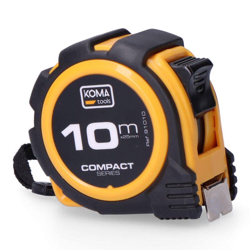 Flexómetro 10m X 25mm Abs Compact Koma Tools