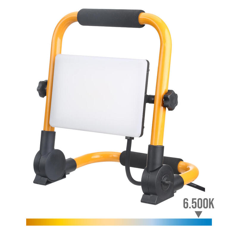 Foco Proyector Led Con Pie 50w 5400lm 6000k Luz Fria, 260,1 X 175,3 X 283,8 Mm