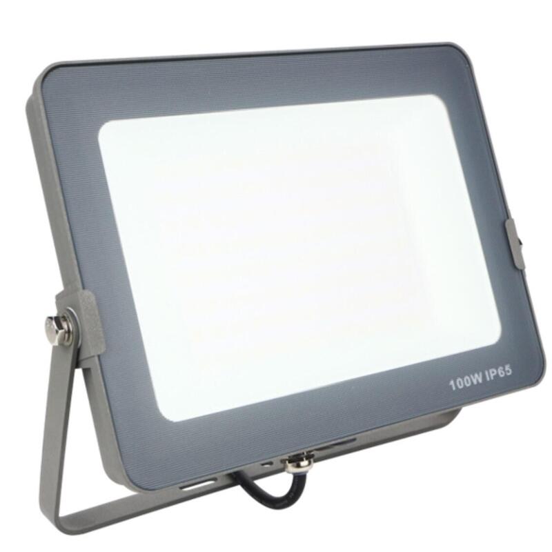 Foco Proyector Led Silver Electronics Forge Ips 65 100w - 5700k Luz Fria - 8.000lm Color Gris