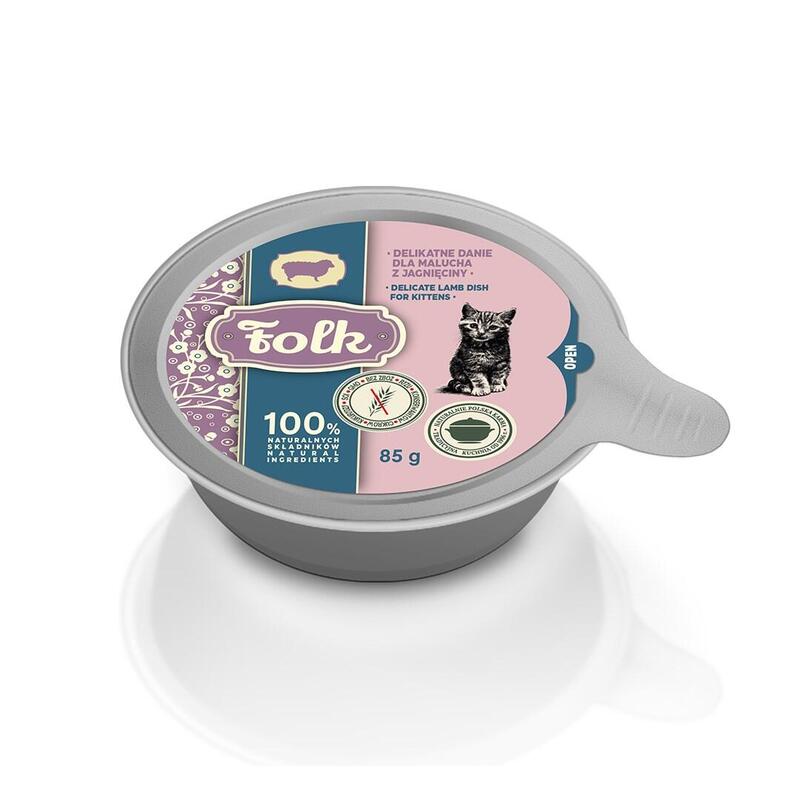 Folk Kitten Delicate Lamb Dish - Comida Húmeda Para Gatos - 85g