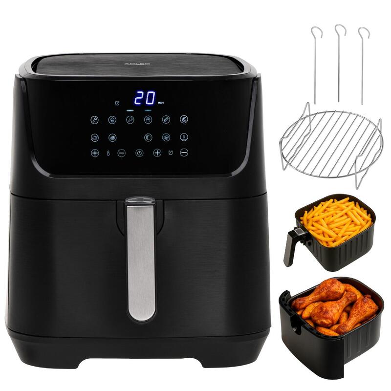 Freidora De Aire Adler Ad 6317, 12 Programas, 5,5 L, Negro
