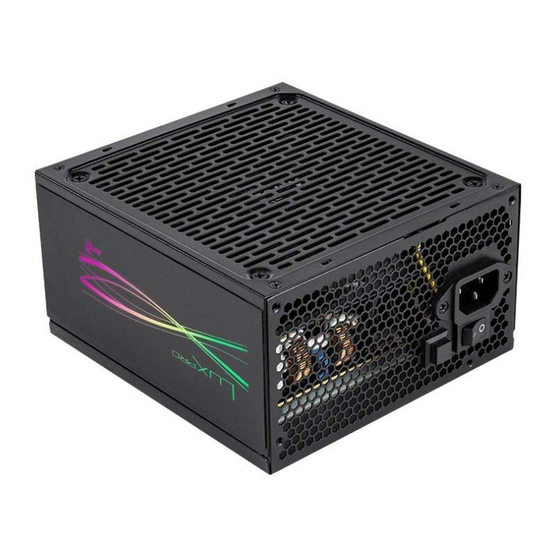 Fuente De Alimentación Aerocool Luxpro Rgb650m 650w Ventilador 14cm 80 Plus Bronze