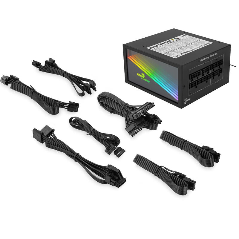 Fuente De Alimentación Aerocool Mirage Gold 650m 650w Ventilador 12cm 80 Plus Gold