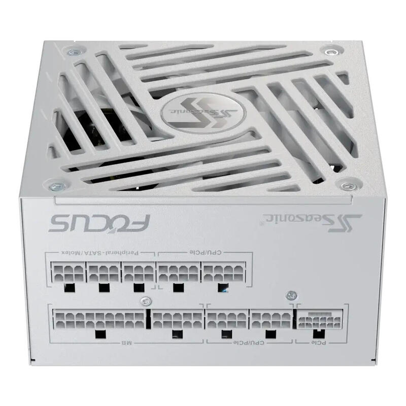 Fuente De Alimentación Seasonic Focus Gx-750 Atx3.0, Blanco, 1x 12vhpwr, 2x Pcie, Gestión De Cables, 750 Vatios Focus-Gx-750-V4-White