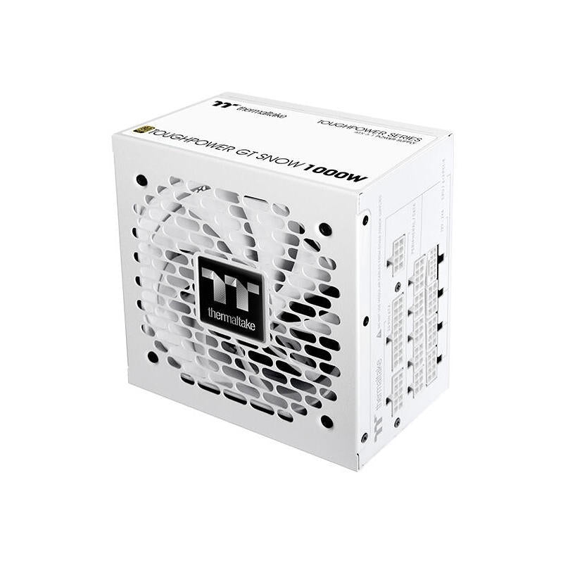 Fuente De Alimentación Thermaltake Toughpower Gt Snow 1000w De Pc White, 1x Gpu De Alta Potencia De 12 Pines, 5x Pcie, Gestión De Cables, 1000 Vatios Ps-Tpt-1000fnfage-W