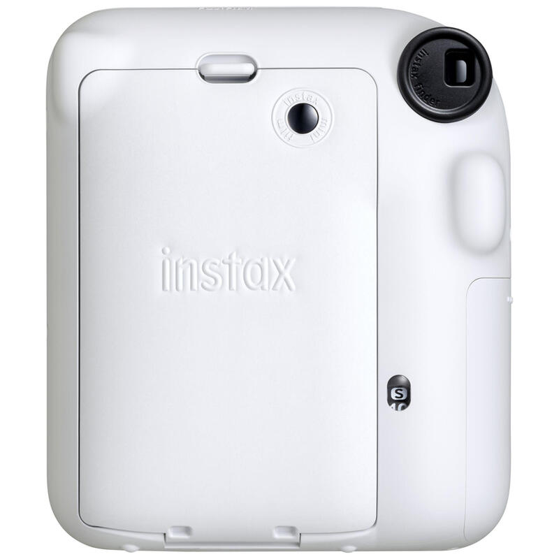 Fujifilm Instax Mini 12 Clay White Camara Instantanea - Tamaño De Imagen 62x46mm - Flash Auto - Exposicion Automatica - Mini Espejo Para Selfies - Modo Primer Plano