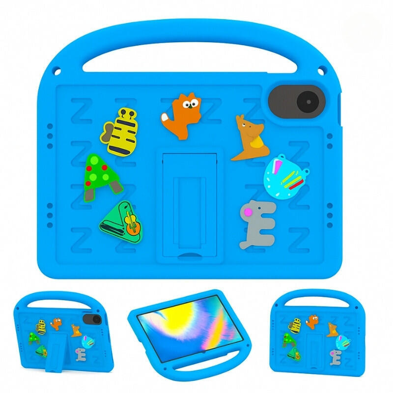 Funda Antigolpes Dibujos Animados Para Niños Con Correa Xiaomi Redmi Pad Pro 12.1 Azul