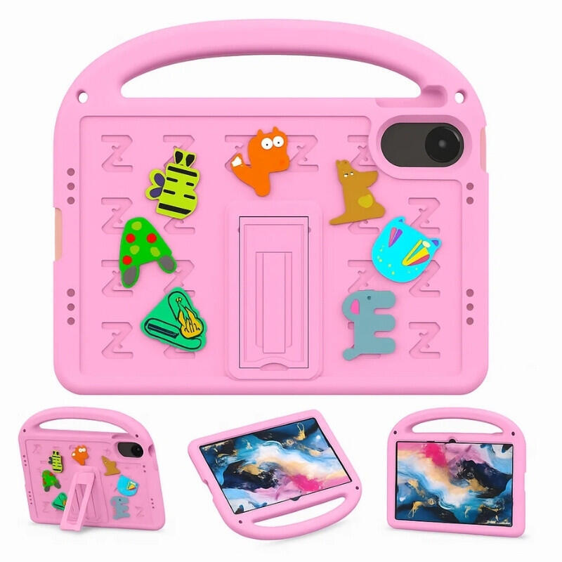 Funda Antigolpes Dibujos Animados Para Niños Con Correa Xiaomi Redmi Pad Pro 12.1 Rosa