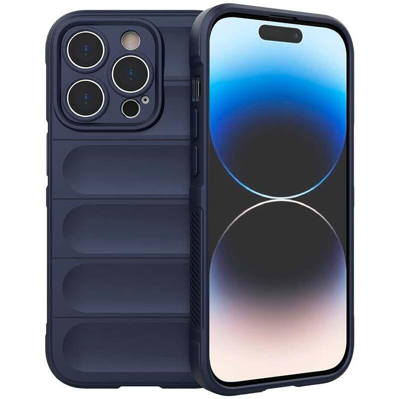 Funda De Silicona Wave Iphone 15 Pro Max Azul Oscuro