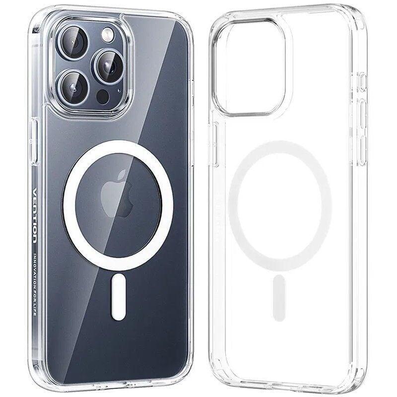Funda Dura Con Magsafe Vention Kubt0-20 Compatible Con Iphone 14 Plus Transparente