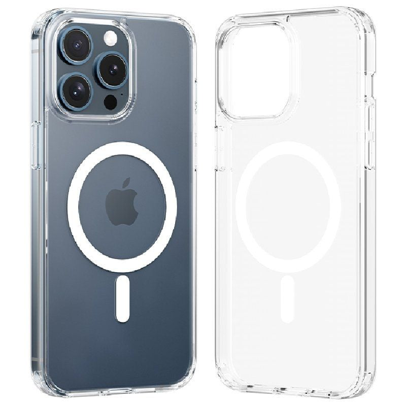 Funda Dura Con Magsafe Vention Kuct0-40 Compatible Con Iphone 15 Pro Transparente