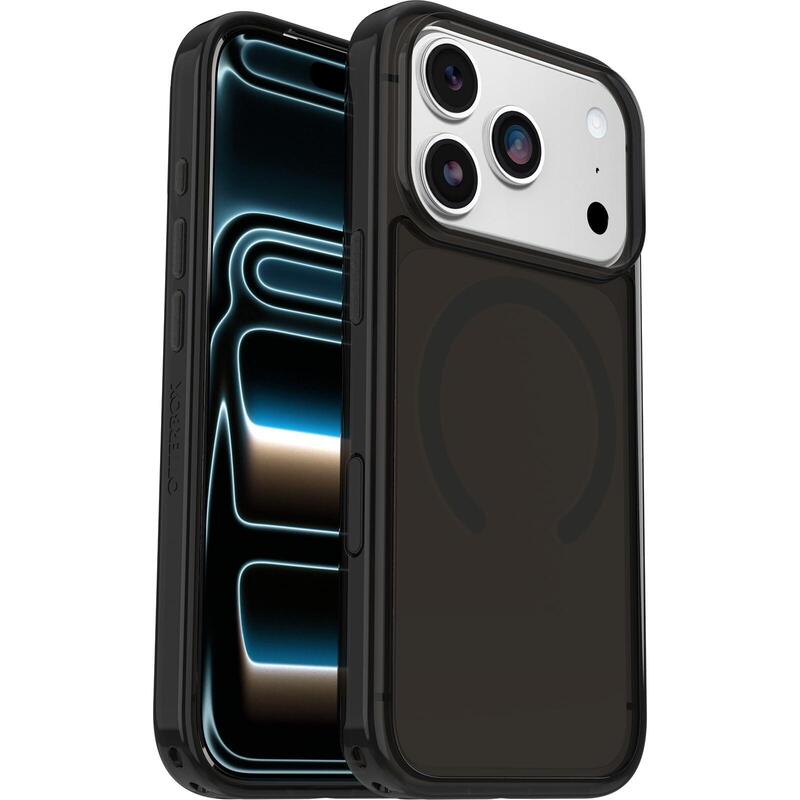 Funda Otterbox Symmetry Series Clear Magsafe Para Iphone 17 Pro, Resistente A Golpes Y Caídas, Funda Protectora Fina, Testada 3x Con Los Estándares Militares Anticaídas, Black Mist, Sin Caja Retail