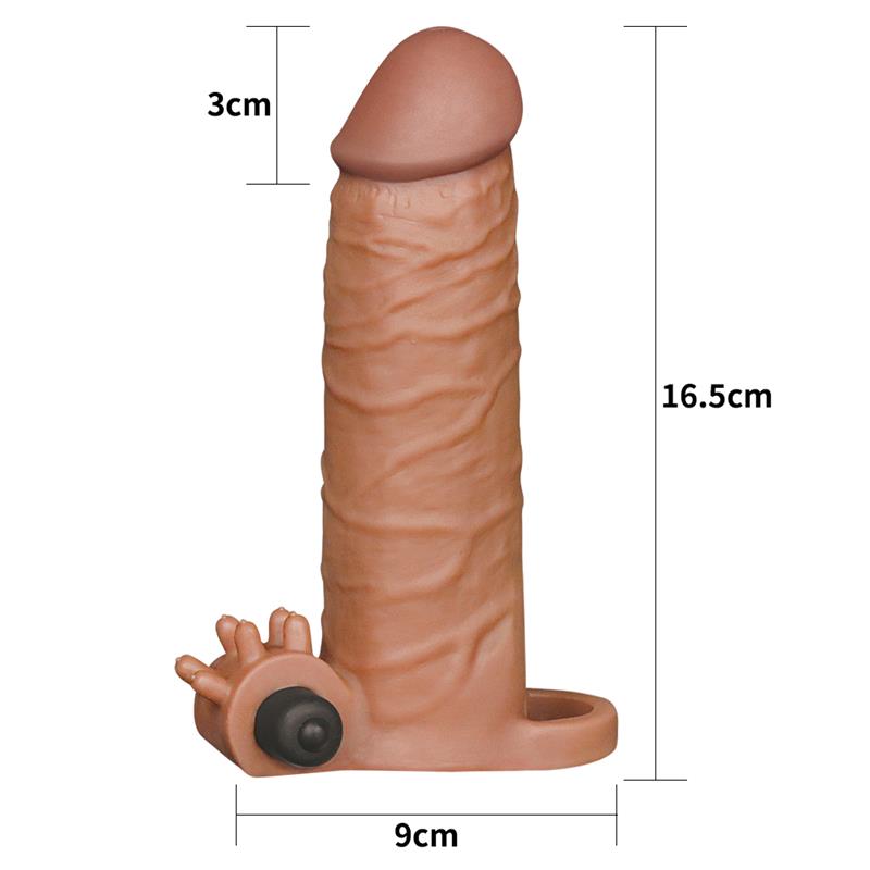 Funda Para El Pene Con Vibración Add 2 Pleasure X Tender Marrón