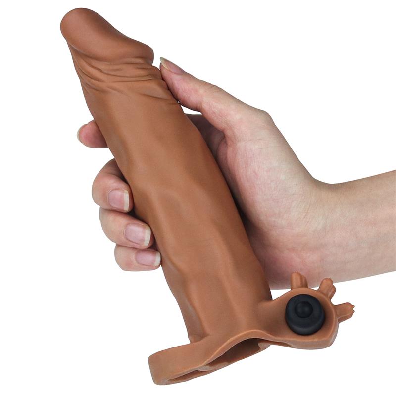 Funda Para El Pene Con Vibración Add 2 Pleasure X-Tender Marrón